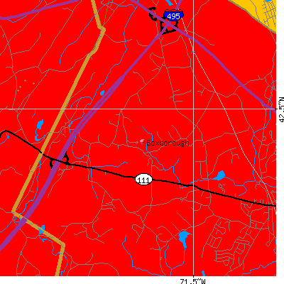 Boxborough map