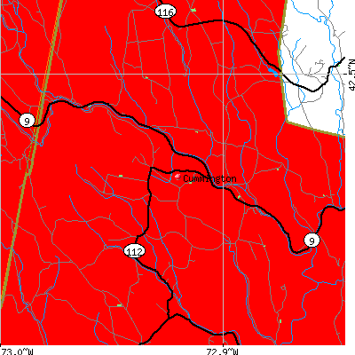 Cummington map