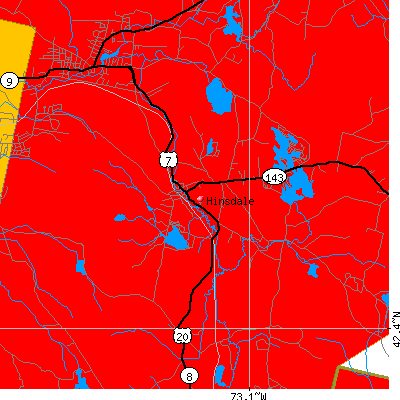 Hinsdale map