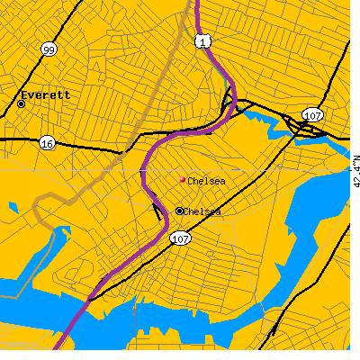 Chelsea map