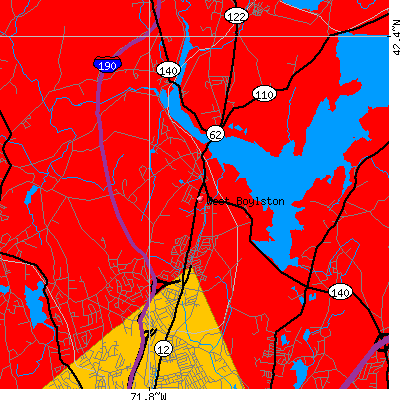 West Boylston map