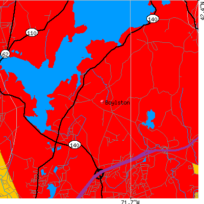Boylston map