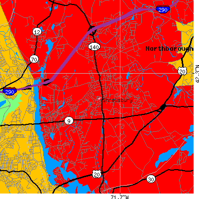 Shrewsbury map