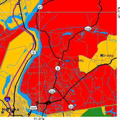 South Hadley map