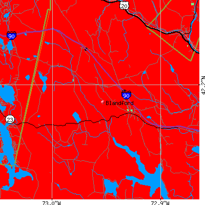 Blandford map
