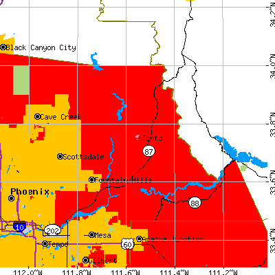 Tonto map