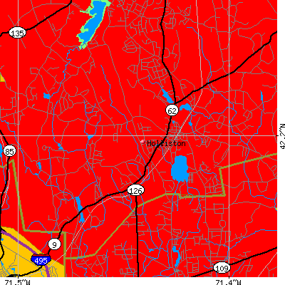Holliston map