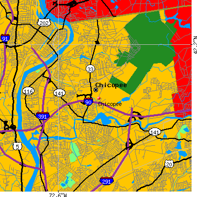 Chicopee map
