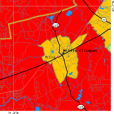 Millis map