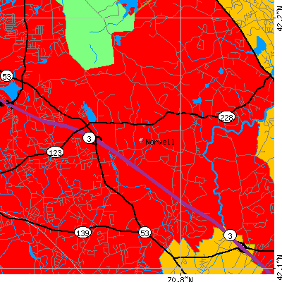 Norwell map