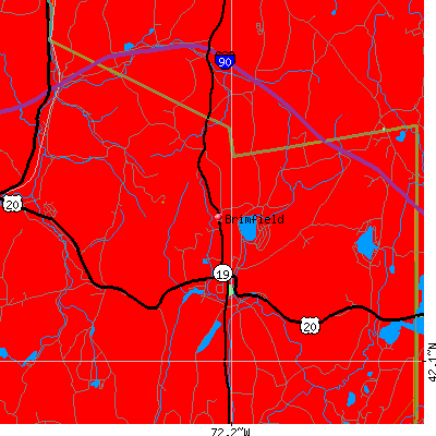 Brimfield map