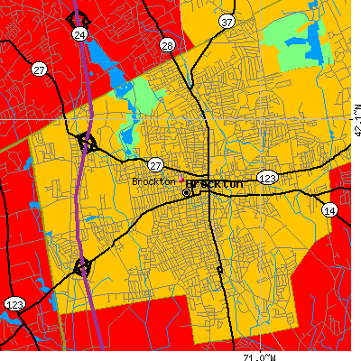 Brockton map
