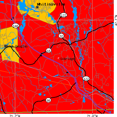 Uxbridge map