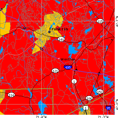 Wrentham map