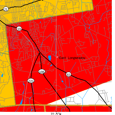 East Longmeadow map