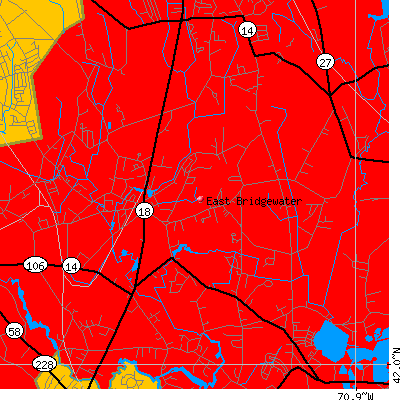 East Bridgewater map