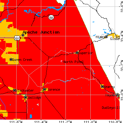 North Pinal map