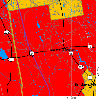 West Bridgewater map