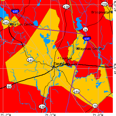 Taunton map