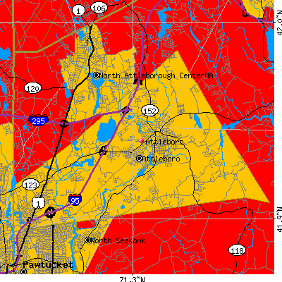 Attleboro map