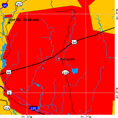 Rehoboth map