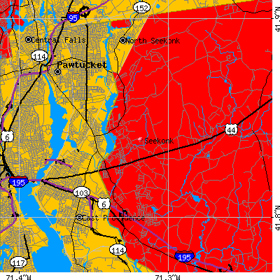 Seekonk map