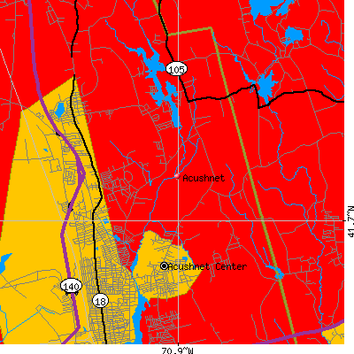 Acushnet map