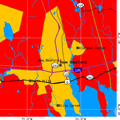 New Bedford map