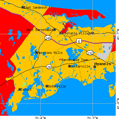 Barnstable Town map