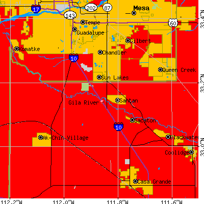 Gila River map