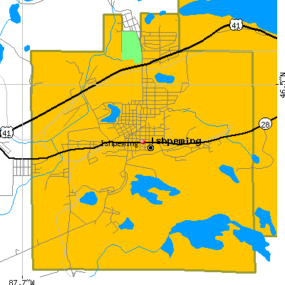 Ishpeming map