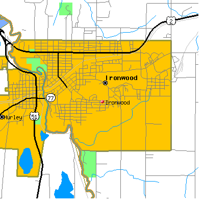 Ironwood map