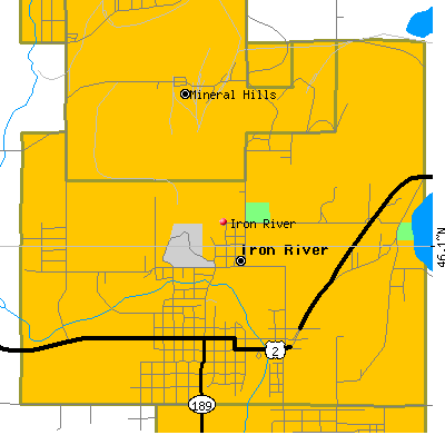Iron River map
