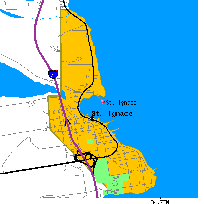 St. Ignace map