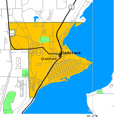 Gladstone map