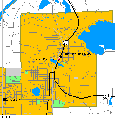 Iron Mountain map