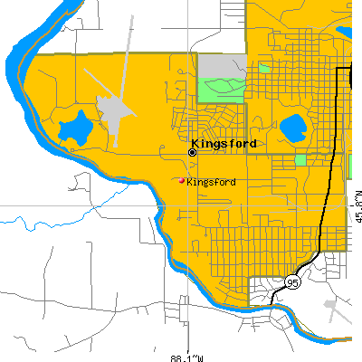 Kingsford map