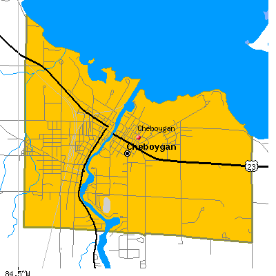 Cheboygan map
