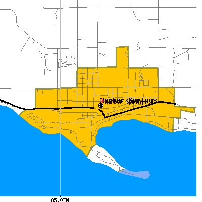 Harbor Springs map
