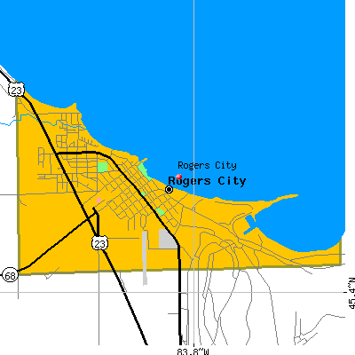 Rogers City map