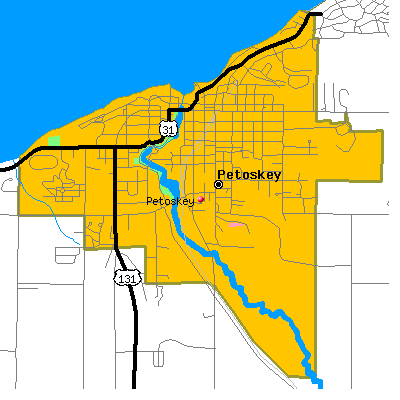 Petoskey map