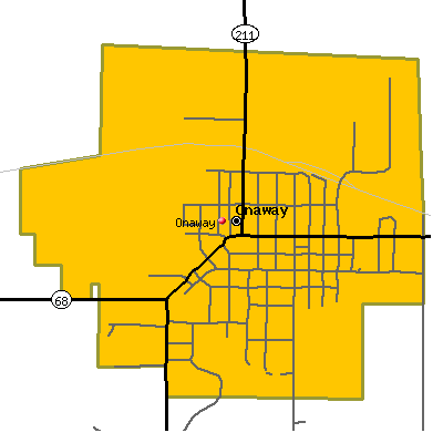 Onaway map