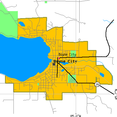 Boyne City map