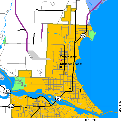 Menominee map