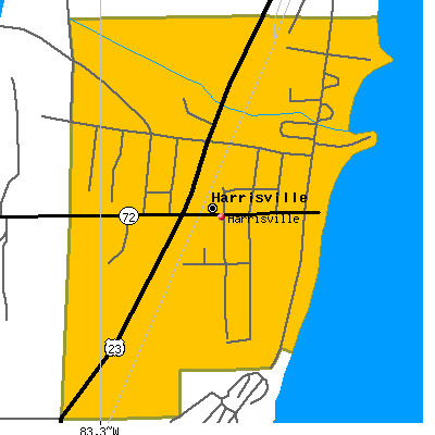Harrisville map