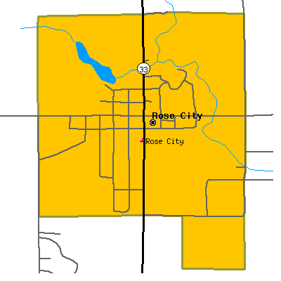 Rose City map