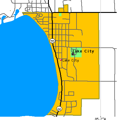 Lake City map