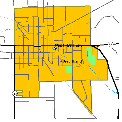 West Branch map