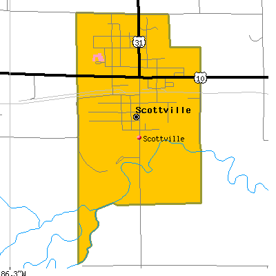 Scottville map