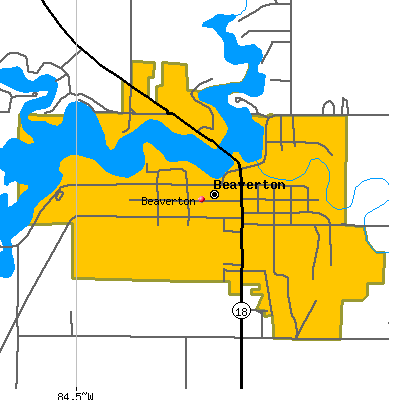 Beaverton map